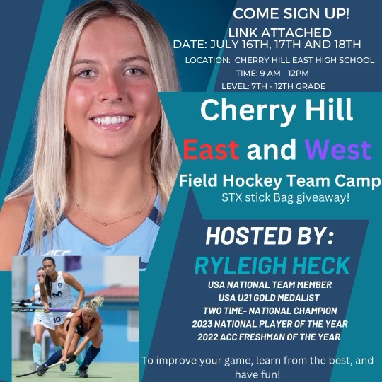 SUMMER 2024 CAMPS Cherry Hill Youth Field Hockey